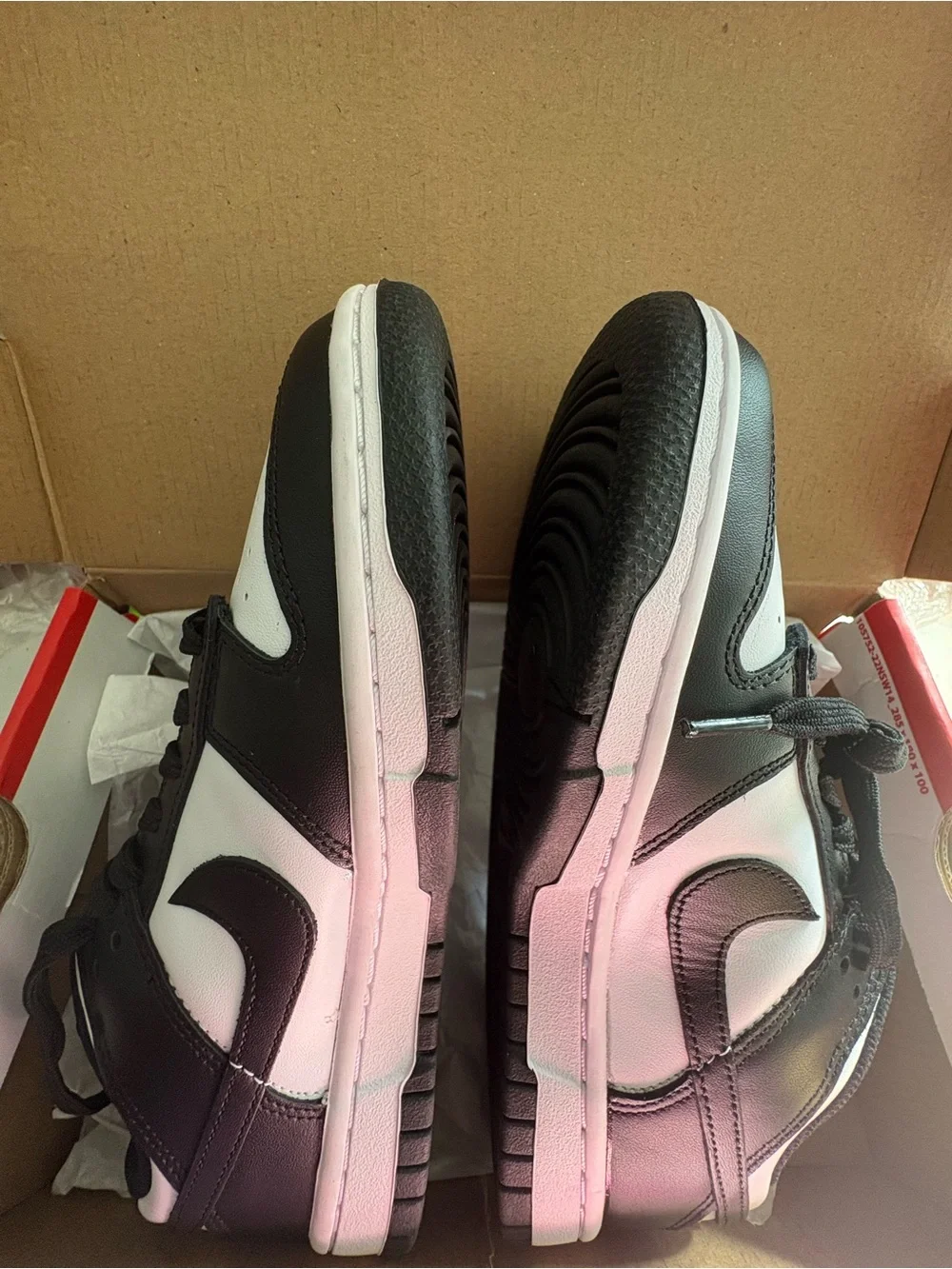 Nike Black and White Low-Top Dunk Sneakers BNWT W Size 7 AT-7/27